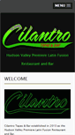 Mobile Screenshot of cilantrotapasandbar.com